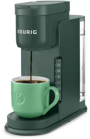 K-Express Single Serve K-Cup Pod Coffee Maker, 3 Brew Sizes, Strong Button Feature, 42oz Removable Reservoir, Evergreen