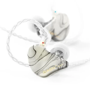 MMCX in Ear Monitor,2DD+1BA Triple Driver Drummer IEM(Porcelain White) Noise-Isolating in Ear Headphones with Deep Bass, Two Detachable Cables, Comfort-fit IEM Earphone for Musicians, Audiophiles MMCX in Ear Monitor,2DD+1BA Triple Driver Drummer IEM(Porcelain White) Noise-Isolating in Ear Headphones with Deep Bass, Two Detachable Cables, Comfort-fit IEM Earphone for Musicians, Audiophiles