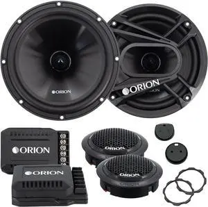 Cobalt Series CB65C 2-Way Car Audio Component System - 6.5 Speakers, Full Range, Enhanced Bass, 280W, 4 Ohms, Easy Installation, 1 Silk Dome Tweeter, External Passive Crossover (Pair)