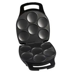 6 Slot Electric Arepa Maker with Temperature Control, Matte Black 6 Slot Electric Arepa Maker with Temperature Control, Matte Black