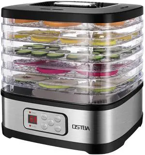 Food Dehydrator Machine Adjustable Temperature & 72H Timer, 5-Tray Dehydrators for Food and Jerky, Fruit, Dog Treats, Herbs, Snacks, LED Display, 240W Electric Food Dryer, Recipe Book Food Dehydrator Machine Adjustable Temperature & 72H Timer, 5-Tray Dehydrators for Food and Jerky, Fruit, Dog Treats, Herbs, Snacks, LED Display, 240W Electric Food Dryer, Recipe Book