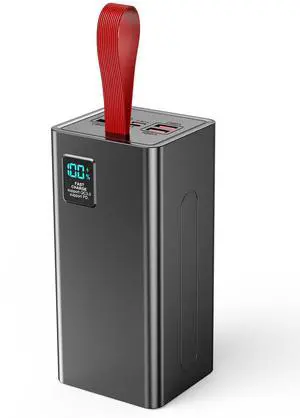 90000mAh Portable Charger Power Bank Large Battery Pack, Upgraded 30W PD & QC 3.0 Fast Charging Big Powerbank, USB-C High Capacity 5 Output 2 Input with LED Display for Phone Tablet