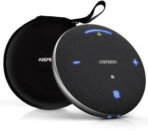 M4 Pro Speakerphone, Conference Microphone with Directional Voice Pickup, Enhanced Voice Pickup, AI Transcription, AI Noise Reduction, USB C, Bluetooth Speakerphone for Personal Workspaces