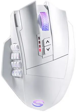 Venus Pro Wireless MMO Gaming Mouse, 16,000 DPI Optical Sensor, 2.4 GHz Transmission Technology, Ergonomic Design, 16M Chroma RGB Lighting, 16 Programmable Buttons, Up to 70H