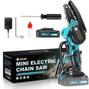Mini Chainsaw,Portable Electric Chainsaws Cordless,Handheld Chain Saw Pruning Shears Chain Saws for Tree Branches,Courtyard,Household and Garden,Christmas Gifts for Men Dad Husband Women