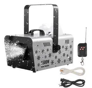 Snow Machine, 1500W Handheld/Hanging Snow Maker By Wireless Remote Control, Portable Snowmaking Machine, High Output Snowflake Maker with 5L Tank for Christmas Party Wedding Stage Effects