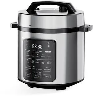 12-in-1 Electric Pressure Cooker 6 QT Stainless Steel Multi Cooker Electric for Pressure, Rice, Steamer, Yogurt Maker, Slow Cook,Meat Stew, Cake, Porridge, Multigrain, Sliver 12-in-1 Electric Pressure Cooker 6 QT Stainless Steel Multi Cooker Electric for Pressure, Rice, Steamer, Yogurt Maker, Slow Cook,Meat Stew, Cake, Porridge, Multigrain, Sliver