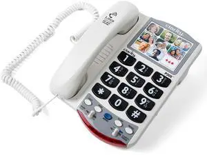 P300 Landline Phone with Sound Amplification, Hearing Impaired Phones, Adjustable Ringer Pitch and Volume Control, Corded Phone Design P300 Landline Phone with Sound Amplification, Hearing Impaired Phones, Adjustable Ringer Pitch and Volume Control, Corded Phone Design