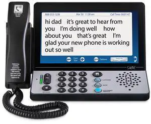 CapTel 2400iSPNBT Captioned Telephone, Hearing Impaired Phones, Volume Control with up to 40dB Amplification Gain, Large Touch Screen Display, Wi-Fi Capable, Answering Machine & Speakerphone CapTel 2400iSPNBT Captioned Telephone, Hearing Impaired Phones, Volume Control with up to 40dB Amplification Gain, Large Touch Screen Display, Wi-Fi Capable, Answering Machine & Speakerphone