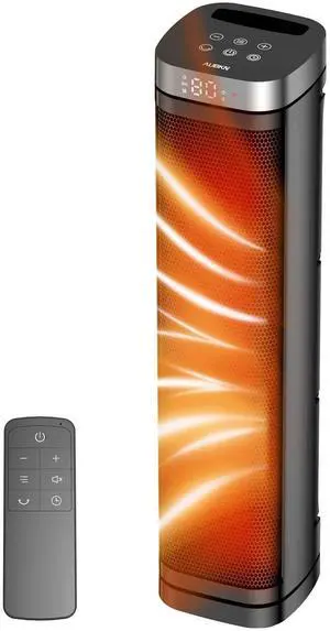 Portable Space Heater, 1500W Ceramic Heating Fan with Thermostat, Remote Control, 3 Heating Modes, 70° Oscillation, Ideal for Office, Home, and Bedroom Use Portable Space Heater, 1500W Ceramic Heating Fan with Thermostat, Remote Control, 3 Heating Modes, 70° Oscillation, Ideal for Office, Home, and Bedroom Use