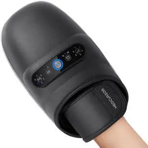 Cordless Hand Massager, Hand Massager with Heat and Compression, Hand Warmer with Acupressure Beads, 6 Massage Modes, 2 Heat Levels, 3 Timers