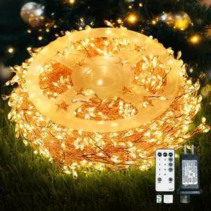 Fairy Lights Plug in, 1000 Led Fairy Lights with Remote 75Ft Super Long Warm with Timer Small Twinkle Light Waterproof String Light for Bedroom Outdoor Indoor,Gold Wire Fairy Lights Plug in, 1000 Led Fairy Lights with Remote 75Ft Super Long Warm with Timer Small Twinkle Light Waterproof String Light for Bedroom Outdoor Indoor,Gold Wire