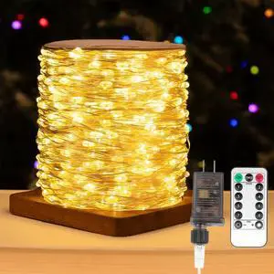 Fairy Lights Plug in,660FT 2000LEDs Waterproof Led String Lights,8 Modes Remote Twinkle Light for Outdoor Indoor Christmas Wedding Birthday Garden Party Decorations,Silver Wire,Warm White Fairy Lights Plug in,660FT 2000LEDs Waterproof Led String Lights,8 Modes Remote Twinkle Light for Outdoor Indoor Christmas Wedding Birthday Garden Party Decorations,Silver Wire,Warm White