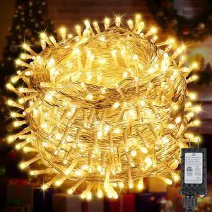 200FT 600LED Christmas Lights Plug in,Warm White Waterproof Fairy Lights with Timer/8 Modes, Christmas Tree Lights Lighting Outdoor Indoor Garden Party Wedding Christmas Tree Decoration 200FT 600LED Christmas Lights Plug in,Warm White Waterproof Fairy Lights with Timer/8 Modes, Christmas Tree Lights Lighting Outdoor Indoor Garden Party Wedding Christmas Tree Decoration