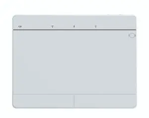 Wired&2.4GWireless&Bluetooth Trackpad for Windows 10/11,Rechargeable Touchpad Mouse with Multi-Gesture Support for PC Laptop Computer (Silver)