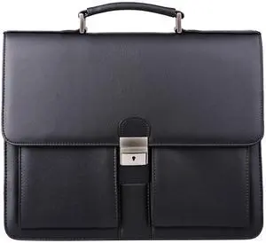 Mens New PU Leather Attache Briefcase Traditional Messenger Lawyer Bag, MBYX015