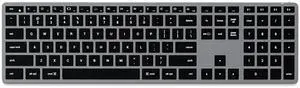 Slim X3 Bluetooth Backlit Keyboard for Mac, Illuminated Keys & Multi-Device Sync, for MacBook Air/Pro M5/M4, iPad Air/Pro M5/M4/M3, iPad mini, Mac mini, iMac - Space Gray