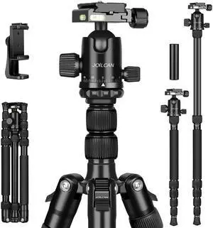 80/85 inches Heavy Duty Tripod for Camera and Phone, 85" Camera Monopod Tripods, DSLR Binoculars Spotting Scope Camcorders Video Tripod Stand, 360 Degree Ball Head, 35 lbs Loads