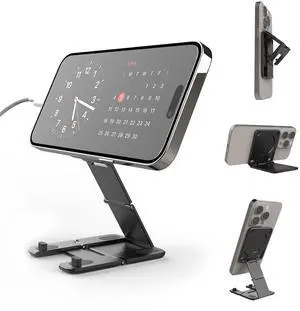 Stance+ 10-in-1 MagSafe Super Gadget, Magnetic Tripod Stand, Car Vent+Dash+CD Mount, Finger Holder, Airplane Mount, Selfie Stick, More