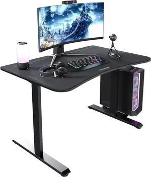 RESPAWN 1048 Gaming Desk - 48in Computer Desk With Mouse Pad, PC Workstation With Cable Management, Home Office Gaming Table - Black