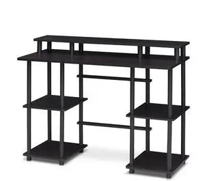 FURINNO Turn-N-Tube computer Desk, Espresso