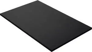 Kaboon 36x24 inches Tabletop, Solid One-Piece Desktop for Sit Stand Desk, Double Desks, L Desk DIY,Wood Countertop Home or Commercial Use,1 inch Thick, Solid Black