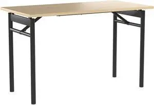 ZINUS Mare 47 Inch Black Metal Folding Desk with Water Resistant Finish, Multipurpose Folding Table, Office Workstation, Zero Assembly