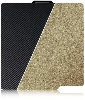 IdeaFormer Smooth Carbon Fiber PET+Textured PEI Build Plate 257x257mm, PET+PEI Spring Steel Sheet Bed for Bambu Lab X1 X1C P1P P1S X1E A1 3D Printer