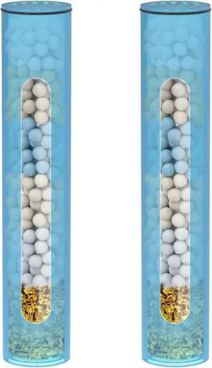 2 Pcs Shower Filter Replacement Cartridge for HOPOPRO Filtered Handheld Shower Heads, Multi-Stage Filter for Hard Water to Remove Chlorine, Heavy Metals & Sediments Impurities For Better Skin & Hair