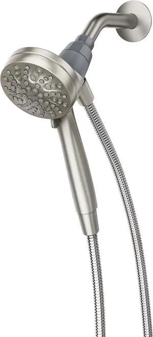 Moen Engage Magnetix Shower Head with Handheld Sprayer, 6 Handheld Shower Head Spray Functions, Spot Resist Brushed Nickel Finish, 26100EPSRN