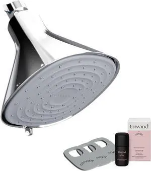 Canopy Filtered Shower Head - High Pressure Shower Head Filter for Hard Water - Shower Filter To Remove Impurities for Healthier Scalp, Skin & Hair - Support Hair Growth & Minimize Breakage - Chrome
