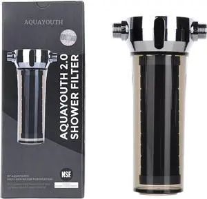 2.0 Carbon Shower Head Filter System | Removes Chlorine, Heavy Metals, And More | Great For Dry Skin/ Hair, And More | NSF Certified