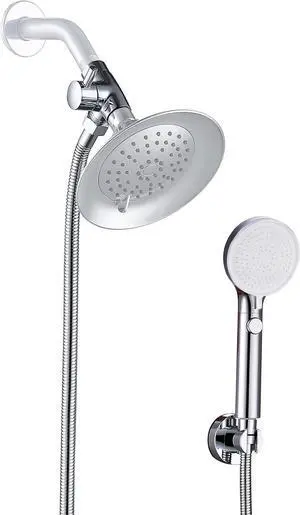 VSincerity Dog Shower Head Sprayer Pet High Pressure 3 Mode Handheld with ONOFF Switch Metal Diverter 100Inch ExtraLong Stainless steel Hose No Drill Hook Chrome 2 Piece Set