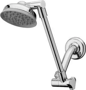 Waterpik Adjustable Arm Rainfall+ Rain Shower Head, Chrome