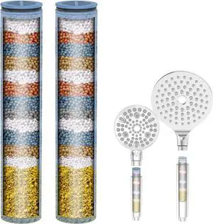 MakeFit Shower Head Filter Replacement Cartridge for SSJ781/DSSJ781/ DSSJ781-01 MakeFit Filtered Handheld Shower Head (2-PACK)