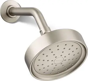 Kohler 965-AK-BN Purist® Single-function showerhead, 2.5 gpm, Vibrant Brushed Nickel
