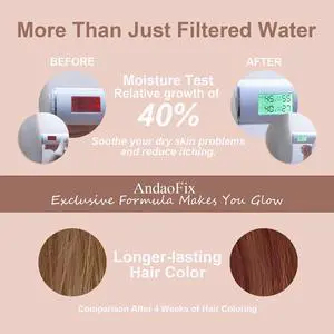 Metal Durable High Flow Shower Filter, 90% dechlorination effect, adsorbs heavy metals, balances the ph level of the water, relieves your skin from dryness, Matte Black Showerhead Filter