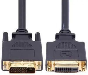 chenyang DVI 24+1 Extension Cable DVI-D Dual Link Digital Video Ultra HD 2560x1600P for Monitor Graphics Card 50cm