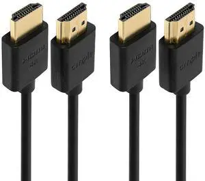Cmple - 2 Pack High Speed HDMI Cable 3 ft, Ultra Thin HDMI 2.0 Cable with ARC, 3D, 4K@60Hz, Flexible Cmple - 2 Pack High Speed HDMI Cable 3 ft, Ultra Thin HDMI 2.0 Cable with ARC, 3D, 4K@60Hz, Flexible
