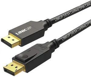 LINKUP - DisplayPort DP8K DP1.4 Cable (VESA Certified) 8K at 60Hz, 4K at 144Hz | 28AWG Heavy Duty - 4m / 13.12ft
