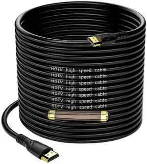 4K HDMI Cable 85ft Ultra High Speed HDMI 2.0 Cables 18gbps Gold Plated Connector Ethernet Audio Return Video 4K 60Hz/2K 30Hz FullHD1080p 3D for Xbox Arc Laptop PS3 PS4 PS9 PC HDTV etc
