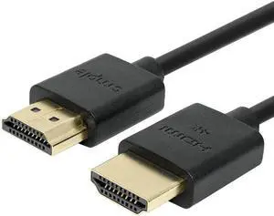 Cmple - Ultra Slim High Speed 4K HDMI Cable 10ft 4K@60Hz 18Gbps HDMI 2.0 Cord HDR Support Gold-Plated Flexible