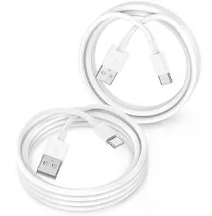 for iPhone 17 16 Car Carplay Cable,3Ft USB A to USB C Carplay Cable Adapter WireType C Charger Cable Data Cable Carplay USB C Cord Wire Replacement for iPhone16/ 15 iPad MacBook2-Pack