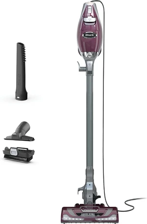 Shark Rocket Pet Plus Corded Stick Vacuum, XL Cup, Bordeaux/Silver, HV322 Shark Rocket Pet Plus Corded Stick Vacuum, XL Cup, Bordeaux/Silver, HV322