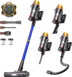 Cordless Vacuum Cleaner, Upgraded 650W 60KPA 70Mins Cordless Stick Vacuum Cleaner with Flexible Hose,Self-Standing,Touch Screen, Anti-tangle Wireless Vacumm Cleaners for Home/Pet Hair/Carpets/Floors Cordless Vacuum Cleaner, Upgraded 650W 60KPA 70Mins Cordless Stick Vacuum Cleaner with Flexible Hose,Self-Standing,Touch Screen, Anti-tangle Wireless Vacumm Cleaners for Home/Pet Hair/Carpets/Floors