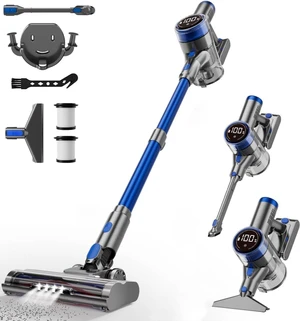 Cordless Vacuum Cleaner, 480W/45Kpa Vacuum Cleaners for Home, Self-Standing Stick Vacuum with LED Display, Anti-Tangle & Wall Mount Charging, 8 in 1 Lightweight Vacuum for Hard Floors Carpet Pet Hair Cordless Vacuum Cleaner, 480W/45Kpa Vacuum Cleaners for Home, Self-Standing Stick Vacuum with LED Display, Anti-Tangle & Wall Mount Charging, 8 in 1 Lightweight Vacuum for Hard Floors Carpet Pet Hair