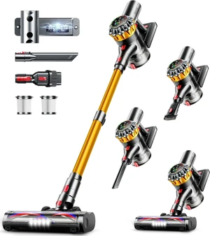 Cordless Vacuum Cleaner, 600W 50KPA 65Mins Vacuum Cleaners for Home, Stick Vacuum with Self-Standing,Touch Screen, Anti-Tangle Brush, 8-in-1 Lightweight Wireless Vacuum for Pet Hair Carpet Hard Floors Cordless Vacuum Cleaner, 600W 50KPA 65Mins Vacuum Cleaners for Home, Stick Vacuum with Self-Standing,Touch Screen, Anti-Tangle Brush, 8-in-1 Lightweight Wireless Vacuum for Pet Hair Carpet Hard Floors