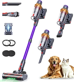 Cordless Vacuum Cleaner, 650W 55KPA 70Mins Cordless Stick Vacuum Cleaner with Self-Standing and Touch Screen, Anti-Tangle Wireless Vacumm, Vacuum Cleaners for Home/Pet Hair/Carpets/Floors Cordless Vacuum Cleaner, 650W 55KPA 70Mins Cordless Stick Vacuum Cleaner with Self-Standing and Touch Screen, Anti-Tangle Wireless Vacumm, Vacuum Cleaners for Home/Pet Hair/Carpets/Floors