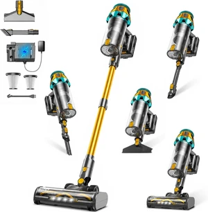 Cordless Vacuum Cleaner,600W 58KPa 55Mins 9-in-1 Self-Standing Stick Vacuum Cordless Vacuum Cleaner,600W 58KPa 55Mins 9-in-1 Self-Standing Stick Vacuum