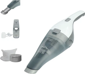 BLACK+DECKER dustbuster Cordless Handheld Vacuum, Portable Car Vacuum Cordless Rechargeable, Wall Mount, Strong Suction QuickClean (HNVC215B10) BLACK+DECKER dustbuster Cordless Handheld Vacuum, Portable Car Vacuum Cordless Rechargeable, Wall Mount, Strong Suction QuickClean (HNVC215B10)